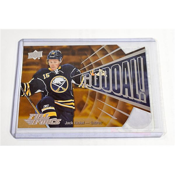2015-16 UD FULL FORCE JACK EICHEL GOAL ROOKIE YEAR