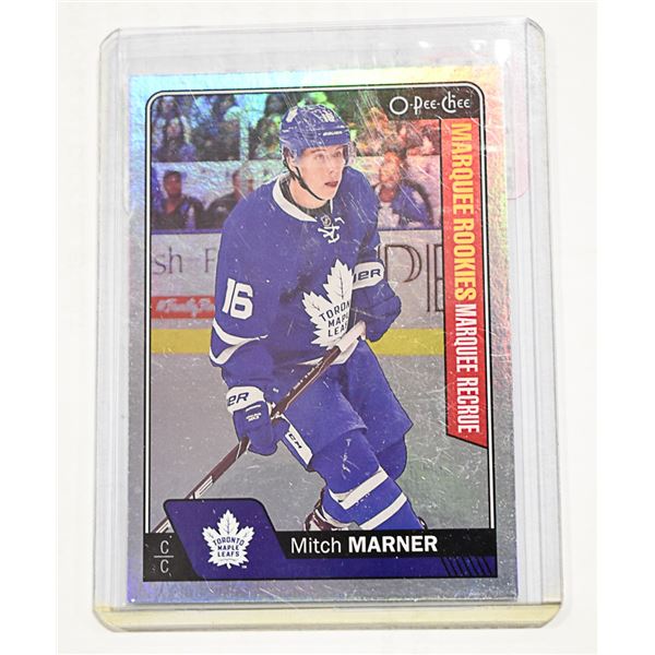 2016-17 OPC MITCH MARNER MARQUEE ROOKIE RAINBOW