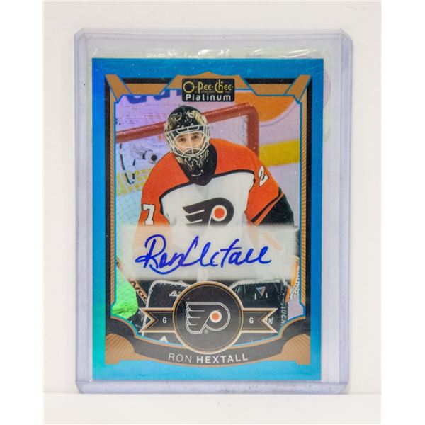 2015-16 OPC PLATINUM RON HEXTAL AUTO BLUE RAINBOW