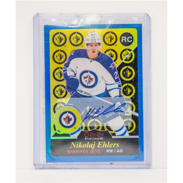 2015-16 OPC PLATINUM NIKOLAJ EHLERS ROOKIE AUTO
