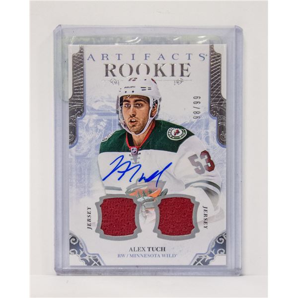 2017-18 ARTIFACTS ROOKIE JERSEY AUTO ALEX TUCH