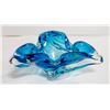 Image 1 : MID CENTURY BLUE CHALET ART GLASS