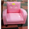 Image 1 : 50'S INSPIRED PINK & WHITE PIN STRIPE CHAIR