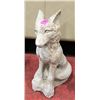 Image 1 : CONCRETE 13" TALL COYOTE STATUE