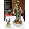 Image 1 : 2 MANTEL DECOR PIECES MAN AND DUCK APPROX H-12"&4"