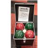 Image 2 : BOCCE SET-SPORTSCRAFT-IN A CASE WITH INSTRUCTIONS