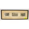 Image 1 : 3 FRAMED ANTIQUE ART SCENES DATED 1750, 1800, 1830