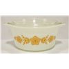 Image 2 : 2 PYREX 1 QT GOLDEN BUTTERFLY CASSEROLE DISHES W/