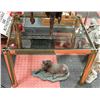 Image 1 : BRASS & GLASS END TABLE
