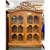 Image 1 : ANTIQUE DUTCH CURIO CABINET W/ CROWN CARVED TOP
