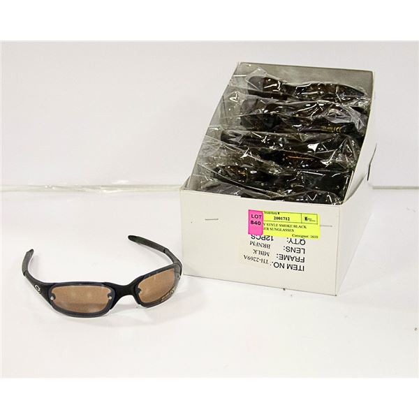 OAKLEY STYLE SMOKE BLACK DESIGNER SUNGLASSES