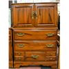 Image 1 : SOLID PINE DRESSER W/MIRROR & CHEST OF DRAWERS