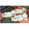 Image 1 : LOT OF 3 CONCRETE 12" FROG STATUES