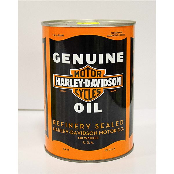 VINTAGE FULL NOS GENUINE HARLEY DAVIDSON OIL CAN