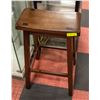 Image 1 : SOLID WOOD SADDLE STAND BAR STOOL