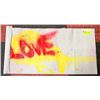 Image 1 : ORIGINAL PAINTING "LOVE" BY JUSTIN OBRADOVIC