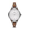 Image 1 : NEW FOSSIL WHITE DIAL BROWN LEATHER STRAP 32MM