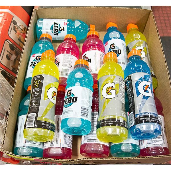 FLAT LOT OF GATORADE BOTTLES