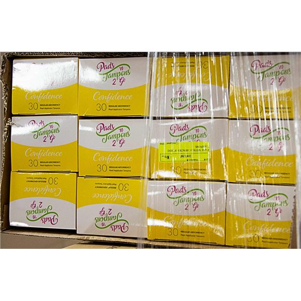 CASE WITH 24 30PACKS OF REG TAMPONS