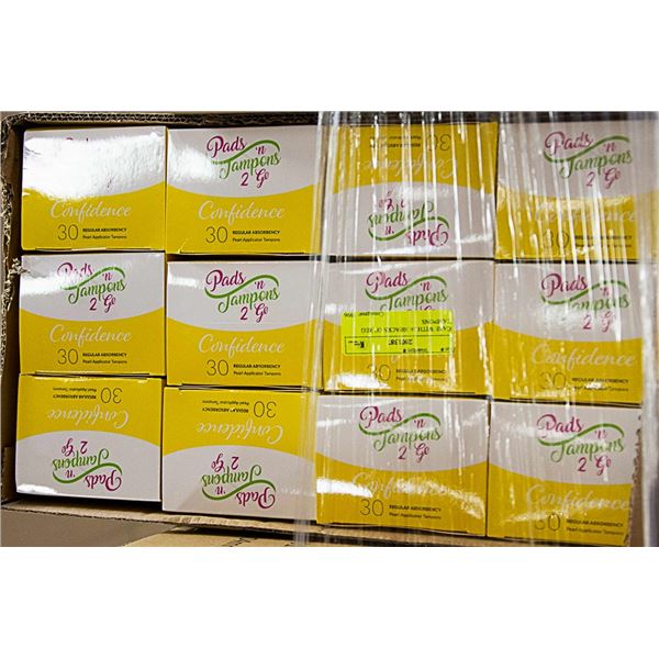 CASE WITH 24 30PACKS OF REG TAMPONS