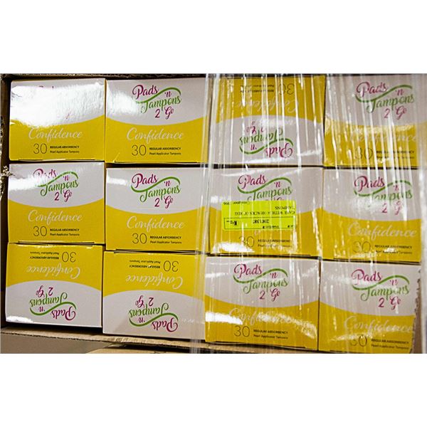 CASE WITH 24 30PACKS OF REG TAMPONS