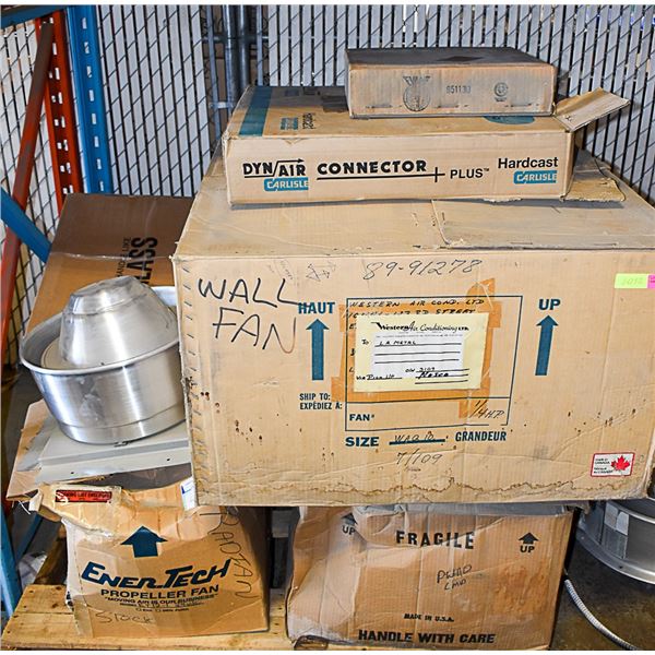 PALLET OF ALUMINUM FIXTURES