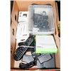 Image 1 : BOX OF ASSORTED ITEMS INCLUDES BLUETOOTH REMOTE