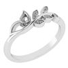 Image 1 : Certified 0.04 Ctw Diamond 14k White Gold Anniversary R