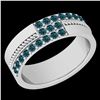 Image 1 : Certified 0.52 Ctw I2/I3 Treated Fancy Blue Diamond 14K