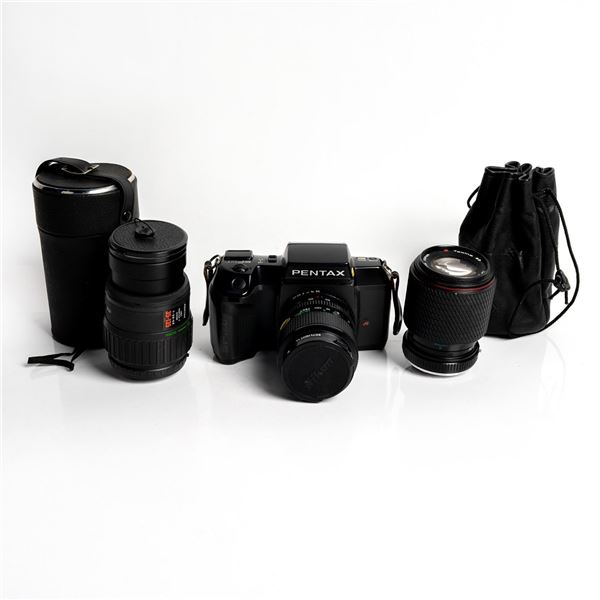 PENTAX SF10 CAMERA WITH 3 LENS