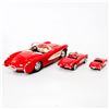 Image 10 : 3 Red 1957 Chevrolet Corvette Diecast Toy Cars
