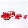 Image 12 : 3 Red 1957 Chevrolet Corvette Diecast Toy Cars