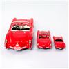 Image 9 : 3 Red 1957 Chevrolet Corvette Diecast Toy Cars