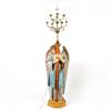 Image 1 : Life Size Angel Candelabra Statue Sculpture Blue