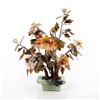 Image 1 : Chinese Jade Stone Carved Floral Tree Centerpiece