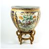 Image 2 : Large Chinese Porcelain Planter With Stand