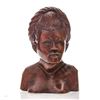 Image 1 : Vintage Asian Wooden Bust of a Woman
