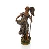 Image 1 : ANTIQUE BRONZE STATUE OF PECHEUSE FISHER WOMAN