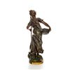 Image 2 : ANTIQUE BRONZE STATUE OF PECHEUSE FISHER WOMAN