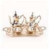 Image 1 : A SILVER PLATE TEA SET AND TRAY