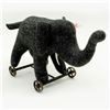 Image 2 : Steiff Stuffed Animal, Felt Elephant on Wheels