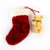 Image 2 : Steiff Teddy Bear With Christmas Stocking