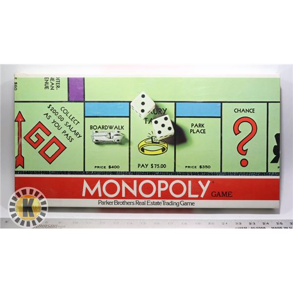 1961 MONOPOLY GAME ENGLISH EDITION