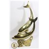 Image 1 : BRASS DOLPHINS DECORATION