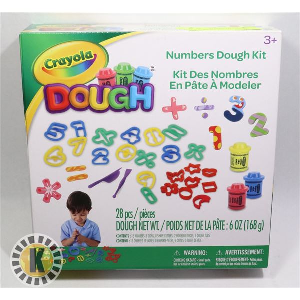 NEW CRAYOLA 28PC DOUGH KIT FOR AGES 3+