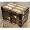 Image 2 : LARGE ANTIQUE STORAGE TRUNK