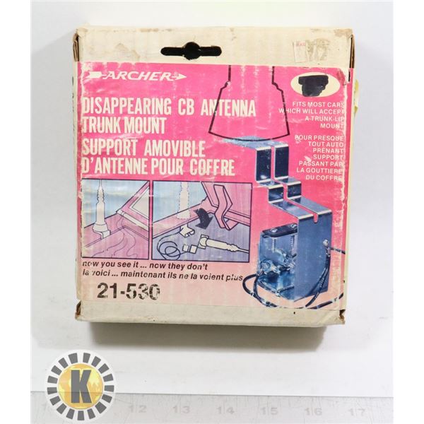 DISAPPEARING CB ANTENNA TRUNK MOUNT