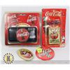 Image 1 : BUNDLE OF COCA COLA COLLECTIBLES INCLUDING CAMERA,