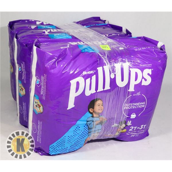3 BAGS OF HUGGIES PULL UPS BOYS SIZE 2T-3T