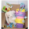 Image 1 : BOX OF ASSORTED EASTER ITEMS
